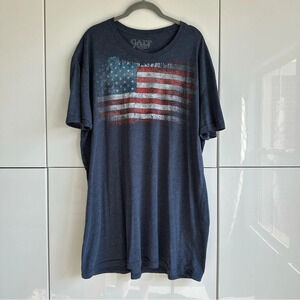 Galt USA Men’s Flag T-Shirt Size XXL Blue Red White American Patriotic Patriot